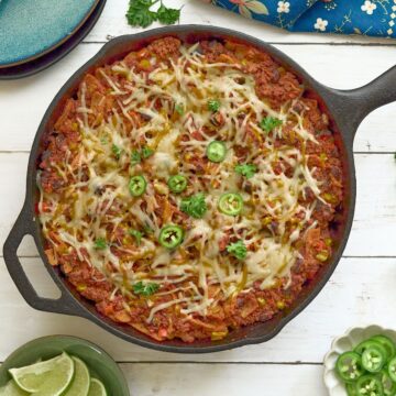 Vegan Skillet Enchiladas