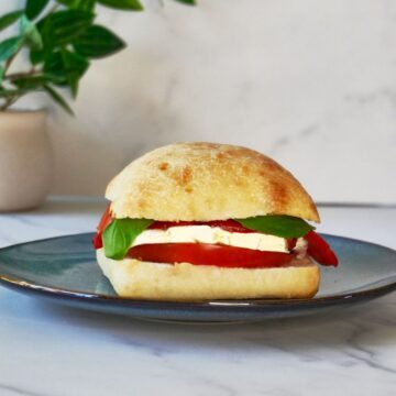 Caprese Panini with Roasted Red Peppers