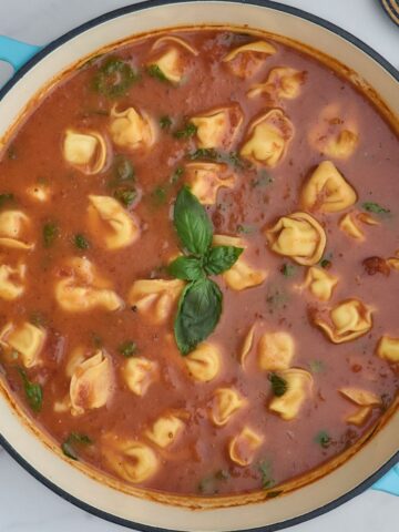 Vegan Tomato Tortellini Soup